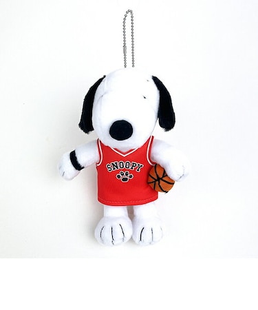 スヌーピー バスケ マスコット キーホルダー SNOOPY