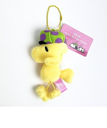 スヌーピー ウッドストック 巳 マスコット キーホルダー SNOOPY