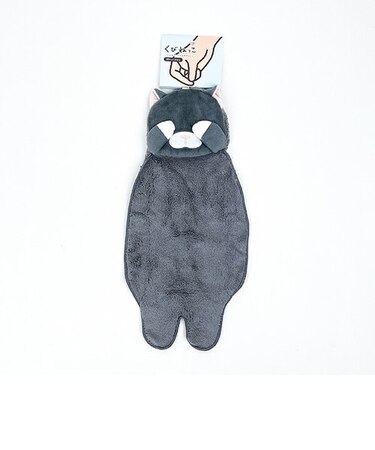 くびねっこ クロネコ ポケットタオル りぶはあと