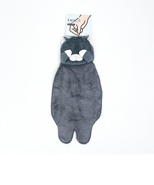 くびねっこ クロネコ ポケットタオル りぶはあと