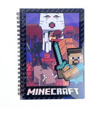 マインクラフト ギミック付きリングノート(ネザーゲート) 文具 マイクラ 日本製