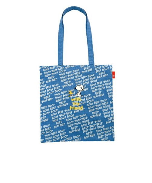 スヌーピー トートバッグ ブルー SNOOPY