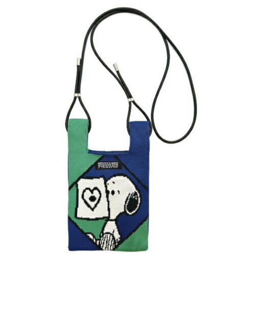 スヌーピー ミニショルダーバッグ ブルー ベビールー SNOOPY