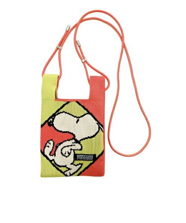 スヌーピー ミニショルダーバッグ コーラル ベビールー SNOOPY