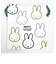 ミッフィー miffy イラストレーションズディックブルーナ 巾着 L ホワイト ポーチ 小物入れ メイク入れ