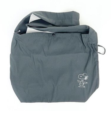 スヌーピー クシュクシュショルダーバッグ （ダークグレー) SNOOPY