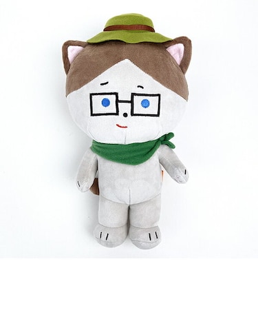 こまねこ ぬいぐるみ ラジボー キャンプ マスコット 人形 インテリア キッズ ベビー