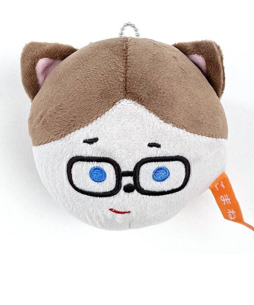 こまねこ フェイスマスコット ラジボー マスコット ボールチェーン 人形 インテリア キッズ ベビー