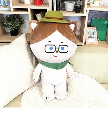 こまねこ ぬいぐるみ ラジボー キャンプ 人形 インテリア ビッグ キッズ ベビー