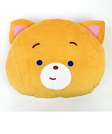 こまねこ フェイスクッション こまねこ インテリア 抱き枕 リラックス キッズ ベビー