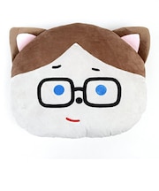 こまねこ フェイスクッション ラジボー インテリア 抱き枕 リラックス キッズ ベビー