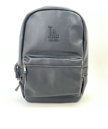 MLB(メジャーリーグ) ドジャース シボ生地 リュック (ブラック) バッグ