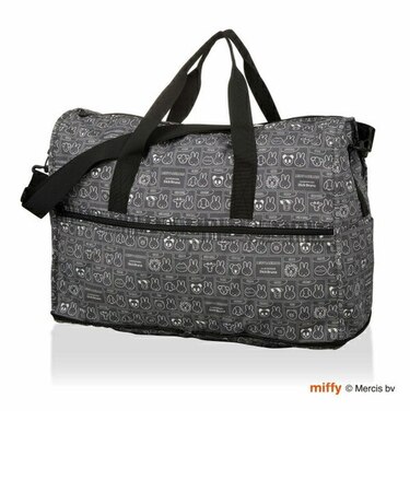 ミッフィー  MIFFY&ANIMALS 折りたたみボストンバッグ(M) (グレー) トラベル