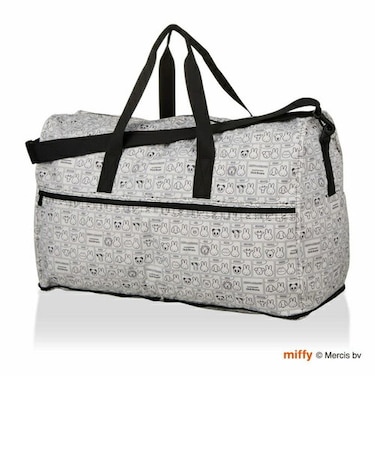 ミッフィー  MIFFY&ANIMALS 折りたたみボストンバッグ(L) (ベージュ) トラベル