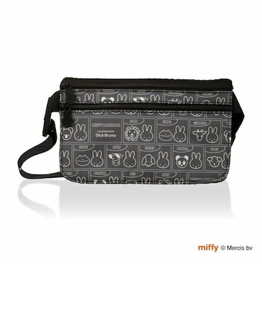 ミッフィー  MIFFY&ANIMALS シークレットポーチ (グレー) ウエストポーチ
