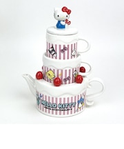 サンリオ  50th ANNIVERSARY ハローキティ ケーキ型ティーセット 食器 コップ Sanrio