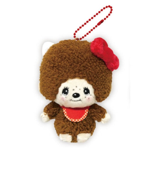 モンチッチ×ハローキティ ボールチェーンマスコット キーホルダー コラボ ぬいぐるみ