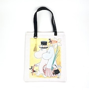 ムーミン レザー×コットン PCトート パパママ ブラック パソコン 学校 オフィス