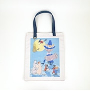 ムーミン レザー×コットン PCトート スナフキン ネイビー パソコン 学校 オフィス