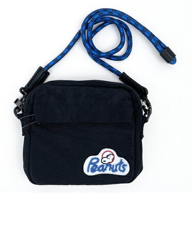 スヌーピー RE-PET ミニスクエアショルダーバッグ (ブラック) SNOOPY