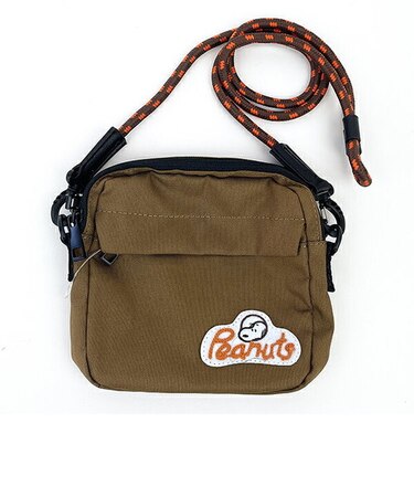 スヌーピー RE-PET ミニスクエアショルダーバッグ (カーキー) SNOOPY