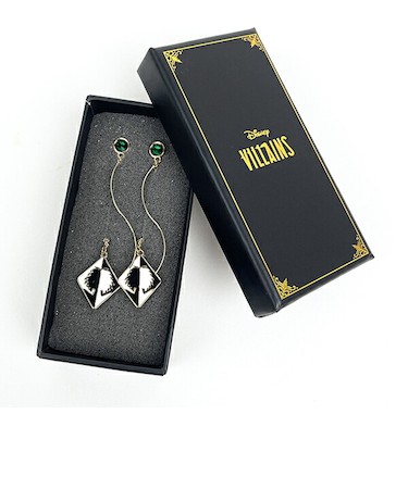 ディズニー ヴィランズ クルエラ ウェーブ イヤリング (ブラック) ACCOMMODE アコモデ