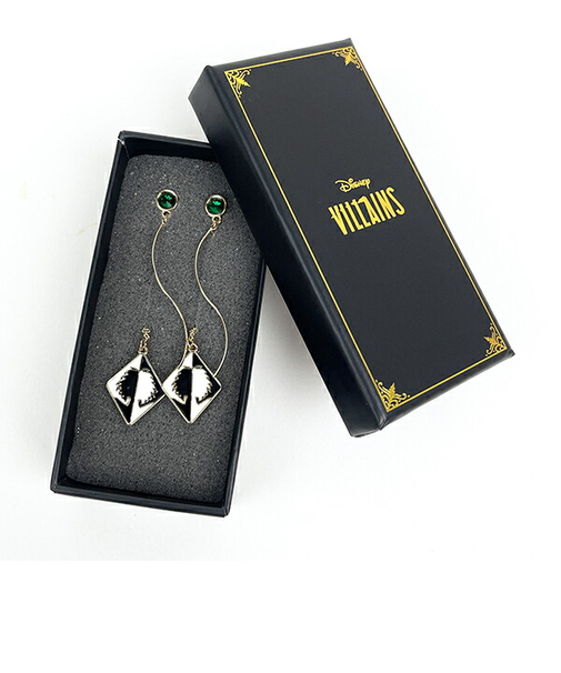 ディズニー ヴィランズ クルエラ ウェーブ イヤリング (ブラック) ACCOMMODE アコモデ