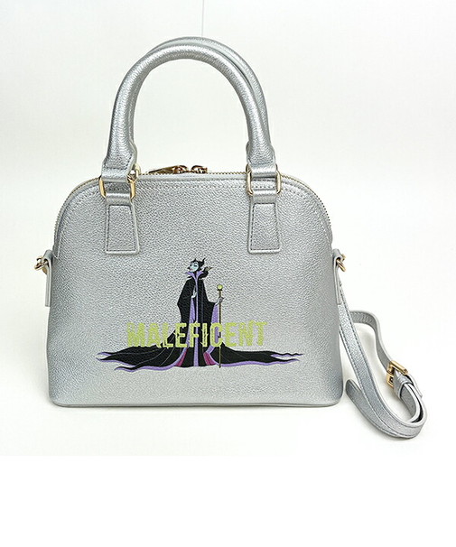 ディズニー ヴィランズ マレフィセント メタルフレームトラペーズショルダーバッグ (シルバー) ACCOMMODE アコモデ