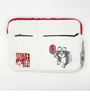 仕事猫 刺繍PCケース パソコン 電子機器 タブレット 文具