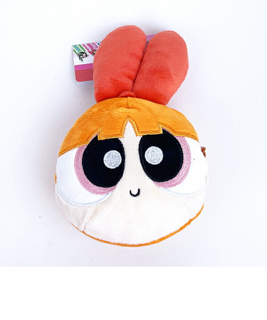 パワーパフガールズ ブロッサム カラビナ付きぬいぐるみファスナーマスコット