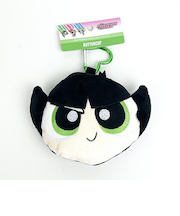 パワーパフガールズ バターカップ カラビナ付きぬいぐるみファスナーマスコット