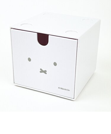ミッフィー miffy スタッキングチェスト(ホワイト) フェイス柄 小物入れ ルーム用品