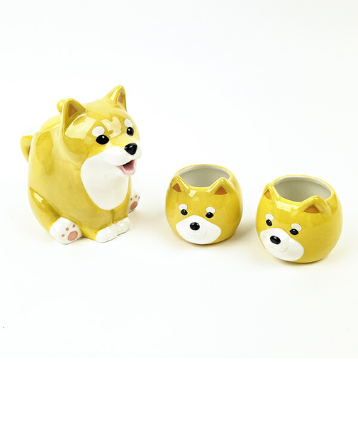 しばいぬ親子 ティーセット 食器