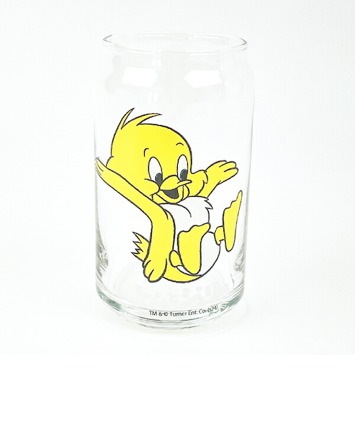 トムとジェリー  クワッカー レトロ缶型グラス コップ トムジェリ 日本製