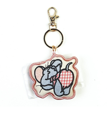 トムとジェリー タフィーおむつカラバリチャーム (ピンク) キーホルダー トムジェリ