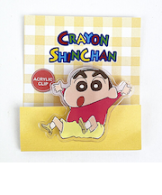 クレヨンしんちゃん アクリルクリップ ノーマルしんちゃん 文具 日本製