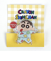 クレヨンしんちゃん アクリルクリップ パジャマしんちゃん 文具 日本製