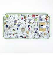 スヌーピー メラミントレー(グリーン) ALL PEANUTS2 キッチン SNOOPY