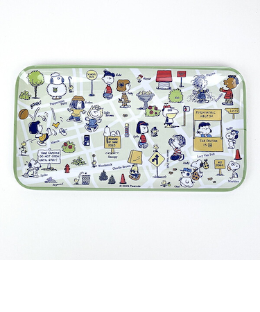 スヌーピー メラミントレー(グリーン) ALL PEANUTS2 キッチン SNOOPY