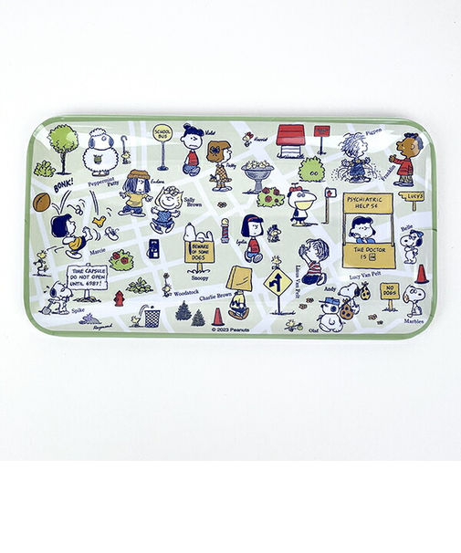 スヌーピー メラミントレー(グリーン) ALL PEANUTS2 キッチン SNOOPY