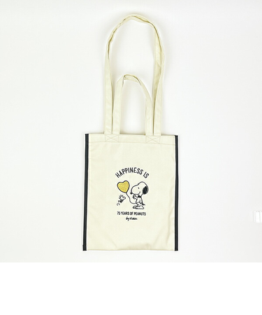 スヌーピー PEANUTS 75th 2way刺繍ショッピングバッグ (B) SNOOPY