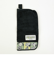 スヌーピー PEANUTS 75th どっとポーチ (ダークグレー ) SNOOPY