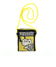スヌーピー PEANUTS 75th どっとポーチ ショルダーミニサイズ イエロー SNOOPY