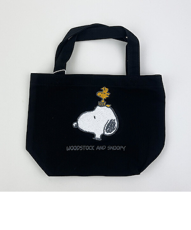 スヌーピー ミニトートバッグ (スヌーピー＆ウッドストック) ランチ SNOOPY