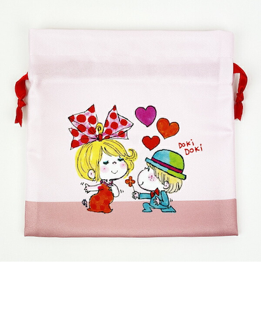 水森亜土 リボン リボンフラット巾着