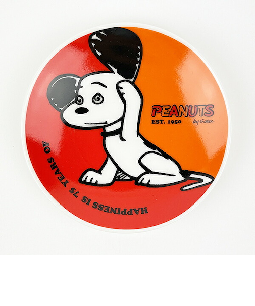 スヌーピー PEANUTS 75th 豆皿 (レッド) キッチン SNOOPY