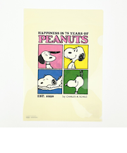 スヌーピー PEANUTS 75th A4クリアファイル (ベージュ) 文具 日本製