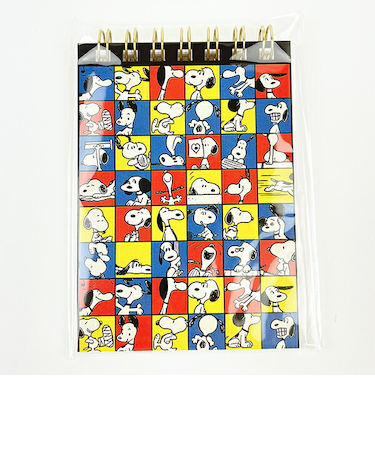 スヌーピー PEANUTS 75th ミニリングメモ (集合) 文具 日本製