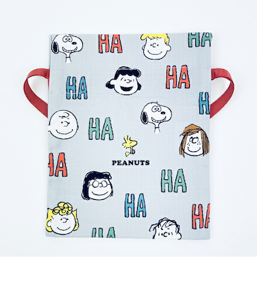 スヌーピー リボンポーチ (グレー) 日本製 SNOOPY