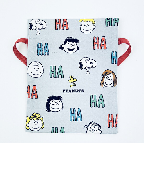 スヌーピー リボンポーチ (グレー) 日本製 SNOOPY